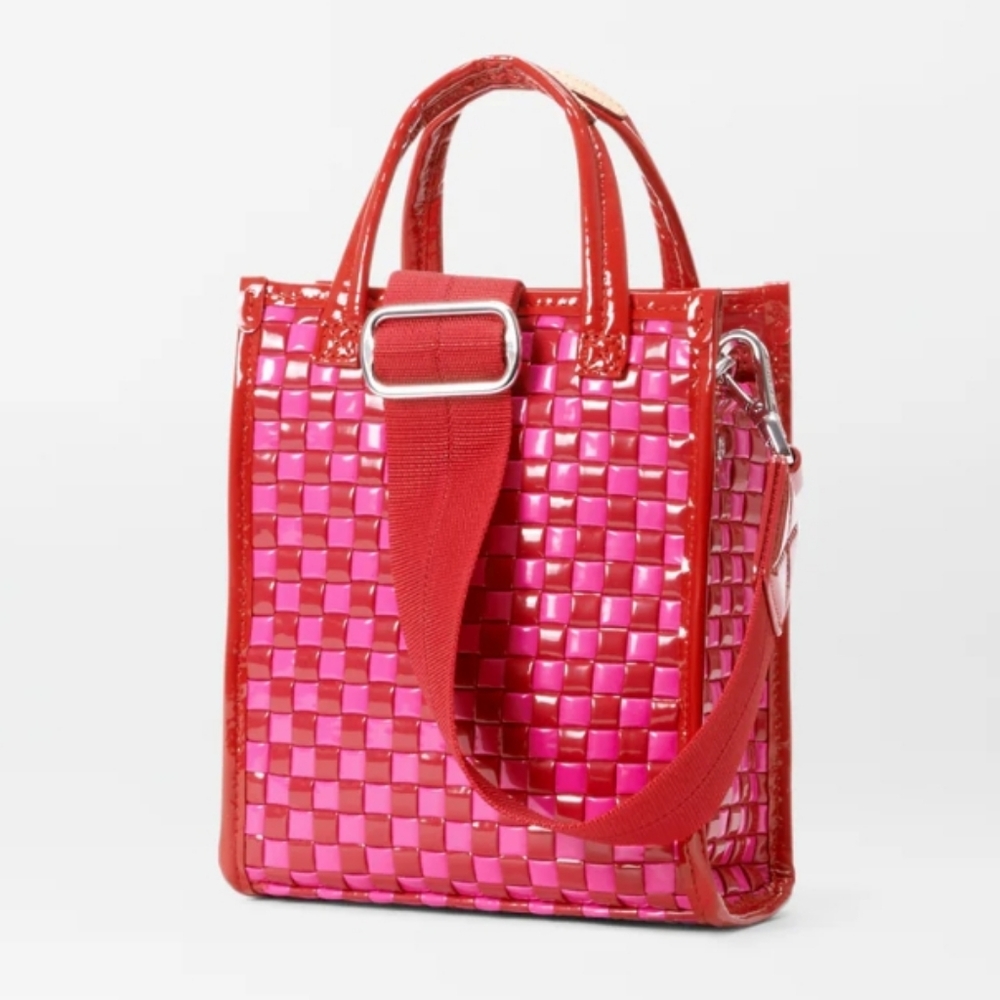 NWT Candy Lacquer Micro Woven Box Tote - Picture 7 of 9